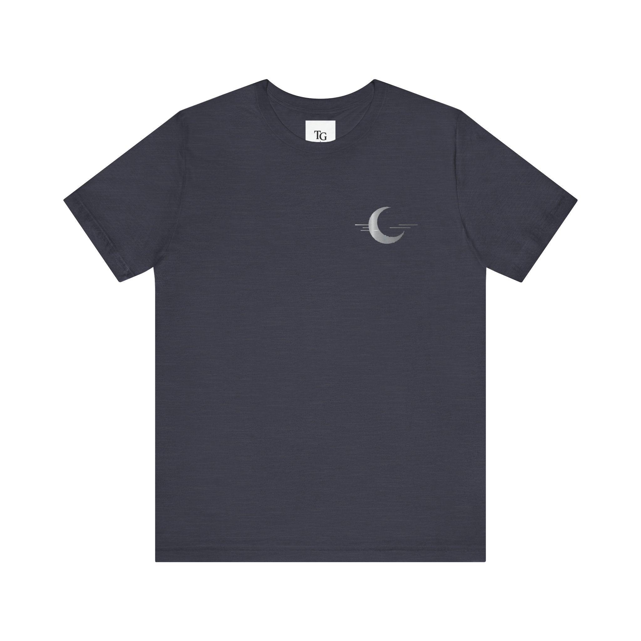 Serene Moon Graphic Tee, Relaxed Unisex T-Shirt for Stargazers, Casual Wear, Gift for Astronomers, Outdoor Adventures, Celestial Lovers