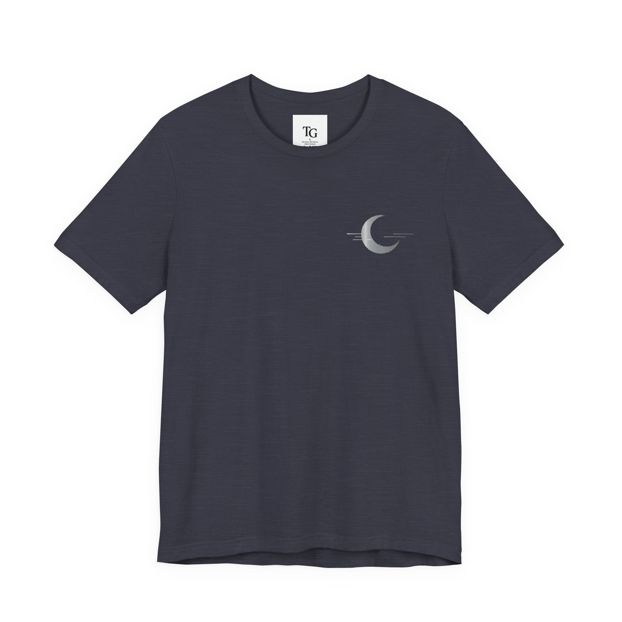 Serene Moon Graphic Tee, Relaxed Unisex T-Shirt for Stargazers, Casual Wear, Gift for Astronomers, Outdoor Adventures, Celestial Lovers