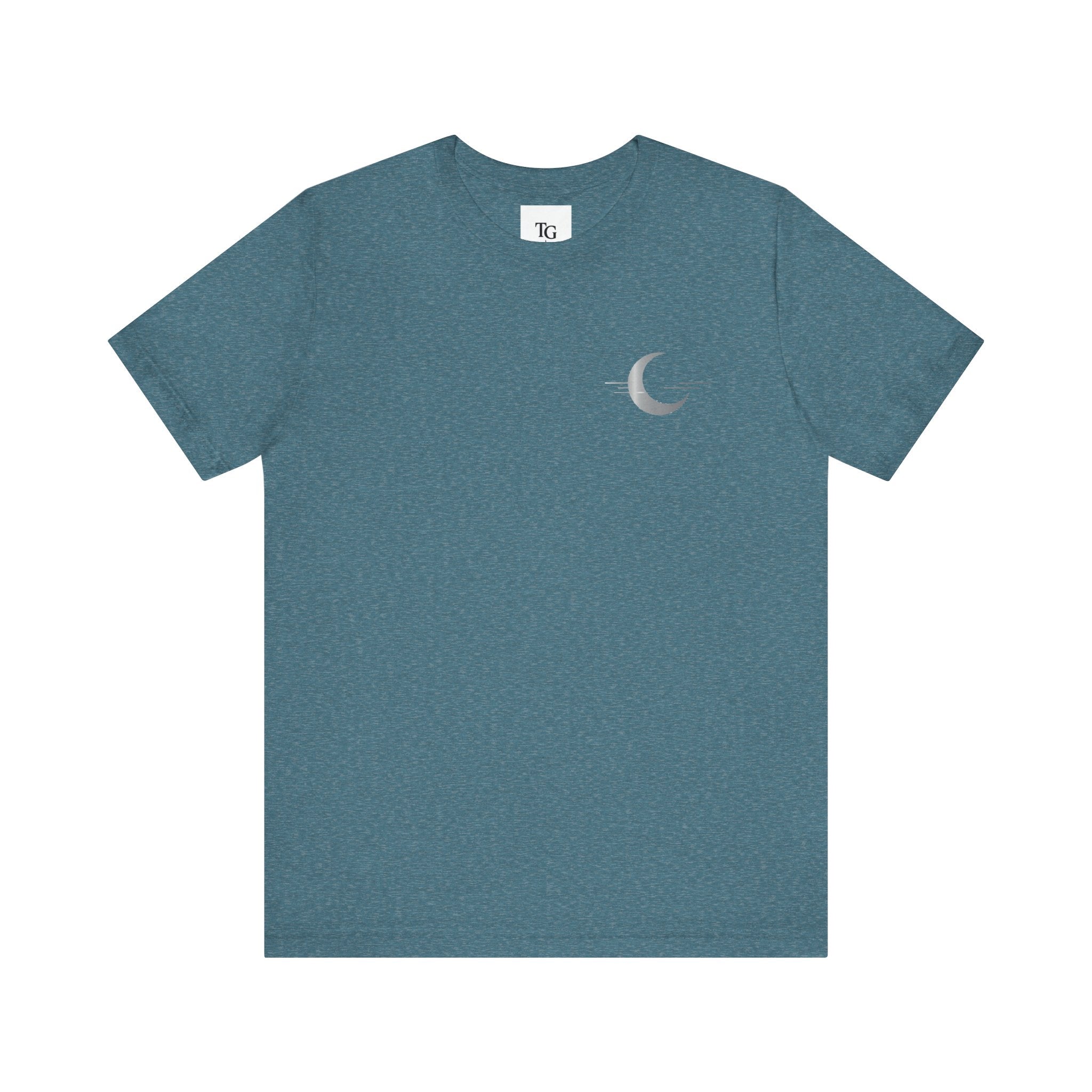 Serene Moon Graphic Tee, Relaxed Unisex T-Shirt for Stargazers, Casual Wear, Gift for Astronomers, Outdoor Adventures, Celestial Lovers