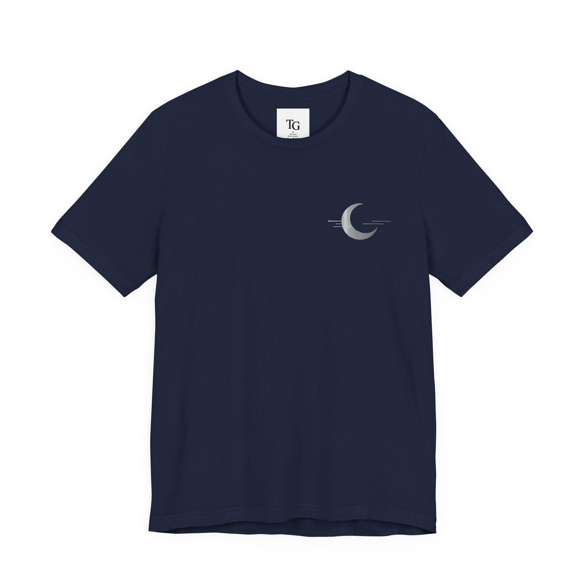 Serene Moon Graphic Tee, Relaxed Unisex T-Shirt for Stargazers, Casual Wear, Gift for Astronomers, Outdoor Adventures, Celestial Lovers